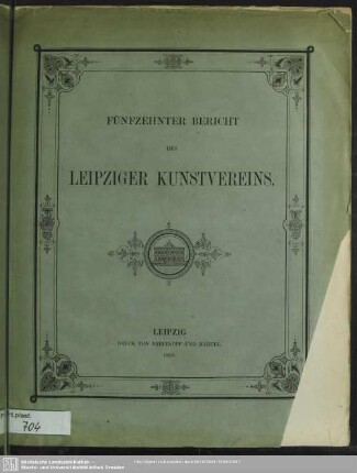 15.1868: Bericht des Leipziger Kunstvereins