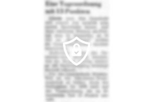 Eine Tagesordnung mit 13 Punkten