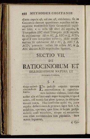 Sectio VII. - Sectio VIII.
