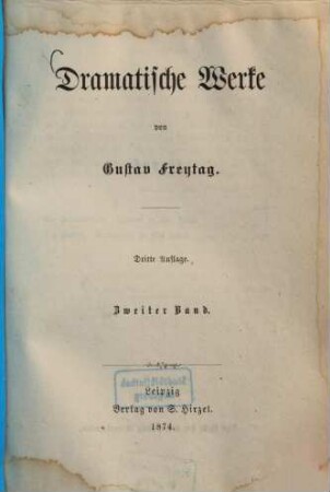 Dramatische Werke, 2