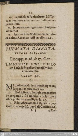 Themata Disputationis Septimae