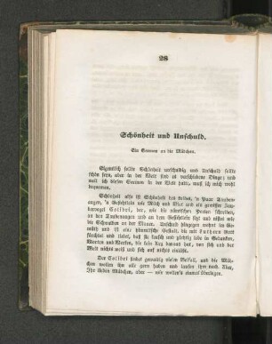 Schönheit und Unschuld.