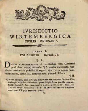 Iurisdictio Wirtembergica civilis ordinaria