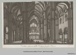 Blick in das Langhaus der Certosa di Pavia