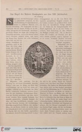 Das Siegel des Mainzer Domkapitels aus dem XIII. Jahrhundert