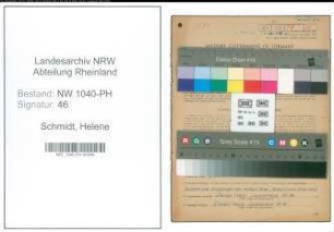 Entnazifizierung Helene Schmidt , geb. 21.04.1910 ()