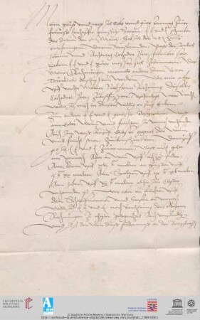 Dokument 1 (8. Mai 1565)