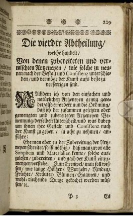Von denen zubereiteten und vermischten Artzneyen/ ... - Arcanum Tartari.