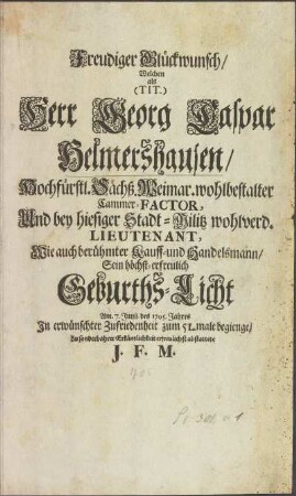 Freudiger Glückwunsch