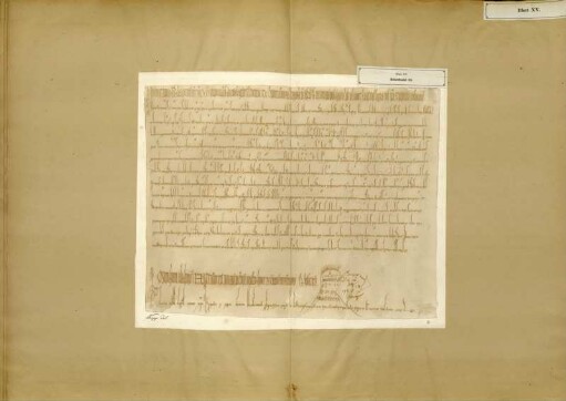 Blatt XV. Schrifttafel 22.