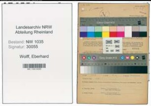 Entnazifizierung Eberhard Wolff , geb. 24.08.1920 ()