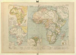 Afrique Carte politique, Explorations en Afrique, Essai de carte économique, Basse Égypte et Fayoum