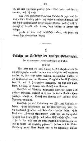 Beiträge zur Geschichte der deutschen Orthographie