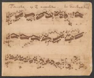 Tokkaten; cemb; fis-Moll; BWV 910