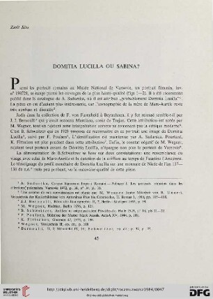 28: Domitia Lucilla ou Sabina?