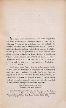 Thüringen doch Hermundurenland : ein Beitrag zur geschichtlichen Völkerkunde ; nebst einer Reconstruction der Ptolemäus-Karte von Germanien