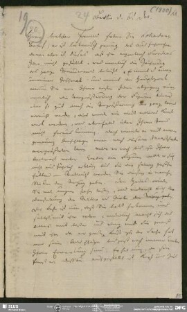 Eigenh. Brief von Friedrich Schleiermacher an August Wilhelm von Schlegel, Berlin, 06.12.1800