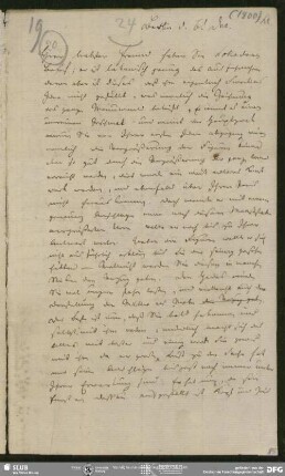 Eigenh. Brief von Friedrich Schleiermacher an August Wilhelm von Schlegel, Berlin, 06.12.1800