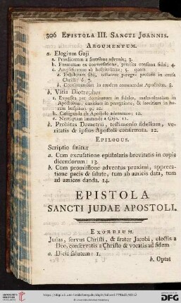 Epistoa Sancti Judae Apostoli