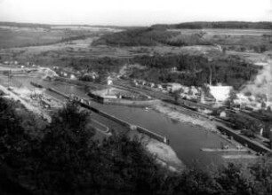 Staustufe Grevenmacher/Mosel im Bau
