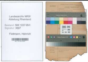 Entnazifizierung Heinrich Flottmann , geb. 08.01.1909 (Direktor)