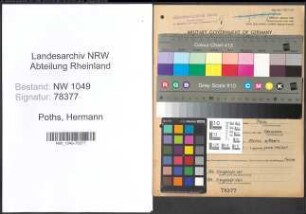 Entnazifizierung Hermann Poths , geb. 04.06.1890 (Ingenieur)