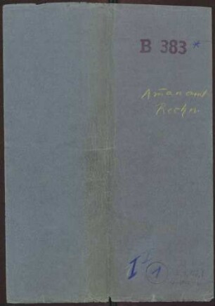 Rechnung des Ammanns Ulrich Helwig zu Ellwangen über seine Einnahmen und Ausgaben