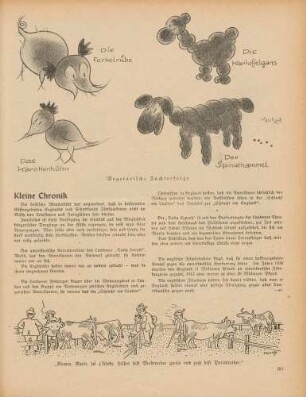 "Vegetarische Zuchterfolge" "Komm, Karle, sei z'friede"
