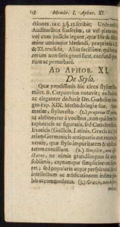 Ad Aphor. XI. De Stylo.