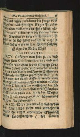 Folget der Ander Theil. Confirmatio.