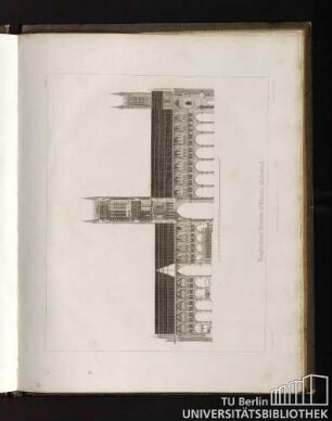 Plate 2. Longitudinal section of Lincoln Cathedral.
