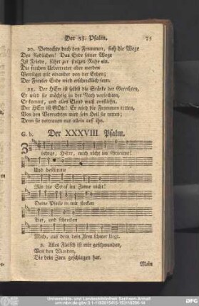 Der XXXVIII. Psalm.