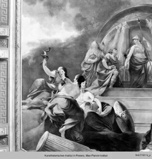 Die Jugend wird zum Tempel der Tugend geführt