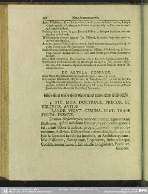 [Templum Parochiale & Epitaphium]