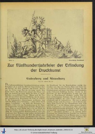 Gutenberg und Strassburg.