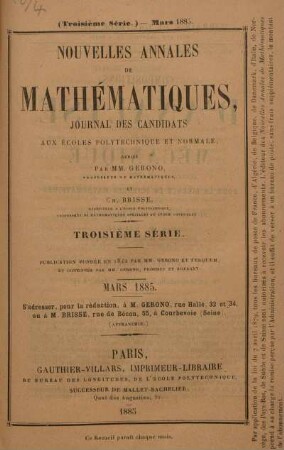 Mars 1885.