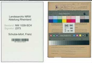 Entnazifizierung Franz Schulze-Isfort , geb. 10.05.1878 (Landwirt)