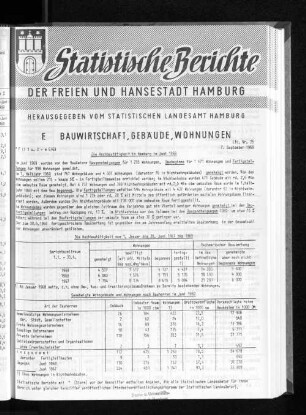 Die Hochbautätigkeit in Hamburg im Juni 1969 : Lfd. Nr. 25