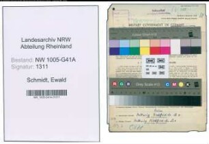 Entnazifizierung Ewald Schmidt , geb. 30.10.1900 (Polizist)