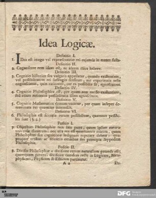 Idea Logicae.