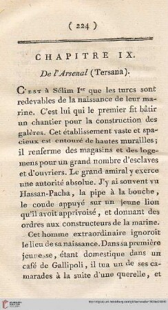 Chapitre IX: De l’Arsenal (Tersana)