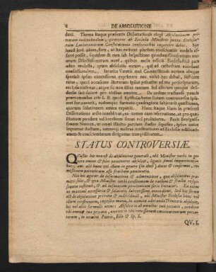 Status Controversiae
