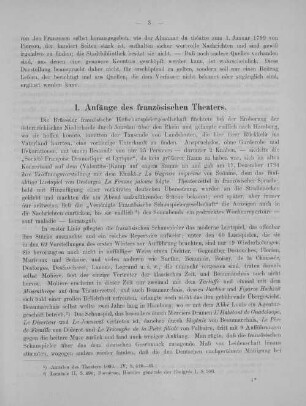 1. Anfänge des französischen Theaters