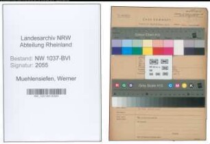 Entnazifizierung Werner Muehlensiefen , geb. 18.03.1904 (Ingenieur)