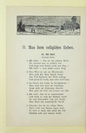 II. Aus dem religiösen Leben