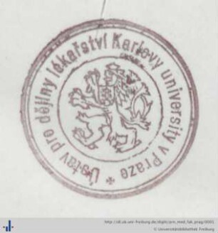 Stempel (Aus: UB Freiburg, BS 12/438).