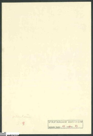 [Pfandbuchbeilagen?] - stark zerstört