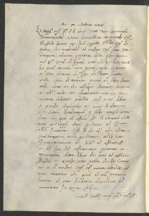 Notizen, u.a. zum 11.Oktober 1548, ital. (Nachtrag)