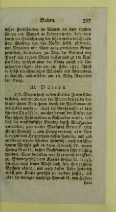 III. Baiern