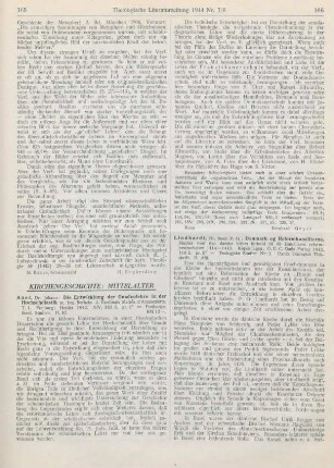 165-166 [Rezension] Auer, Johann, Die Entwicklung der Gnadenlehre in der Hochscholastik